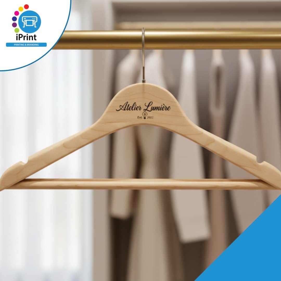 PRINTED WOODEN HANGER (SET OF 5)