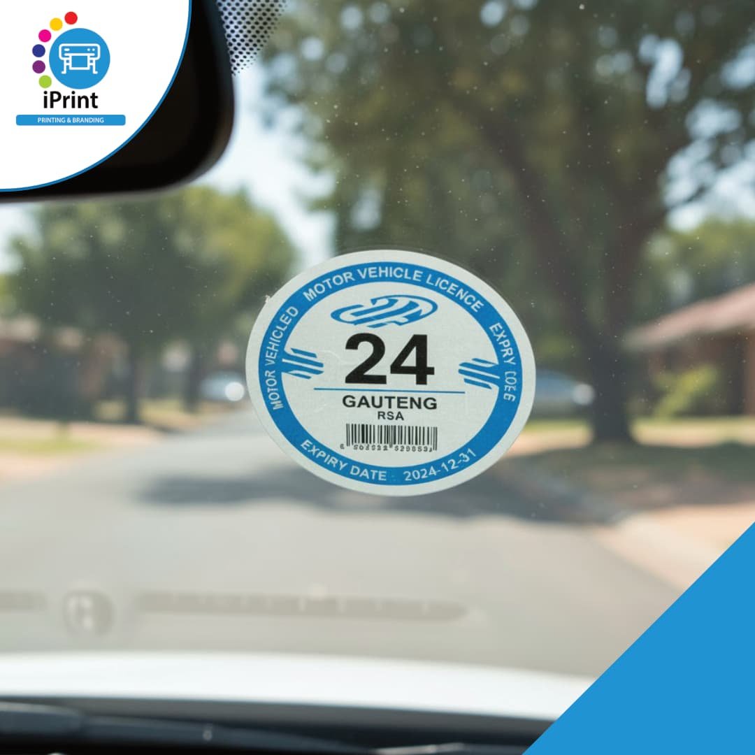 LICENSE DISC STICKERS (SET OF 4)