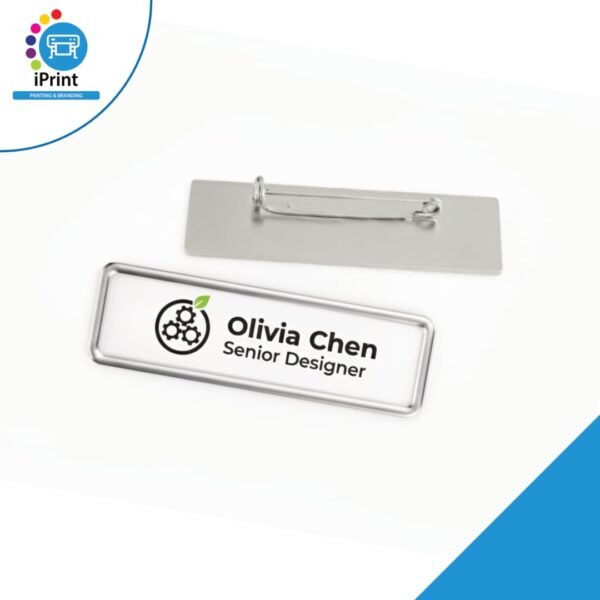 SILVER NAME BADGE