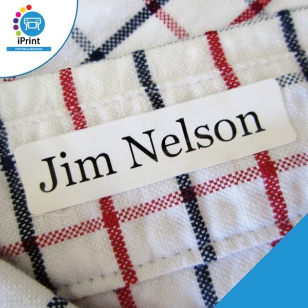 CLOTHING IRON ON LABELS (SET OF 50)