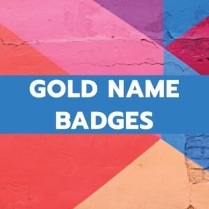 GOLD NAME BADGES
