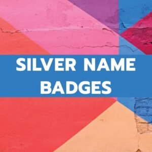 SILVER NAME BADGES