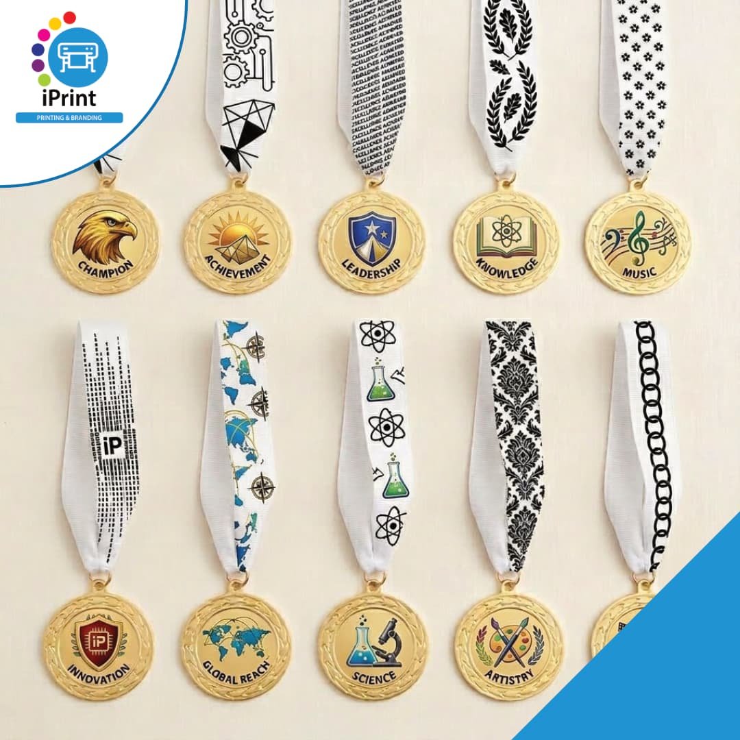 MEDALS WITH CUSTOM RIBBON (SET OF 10)