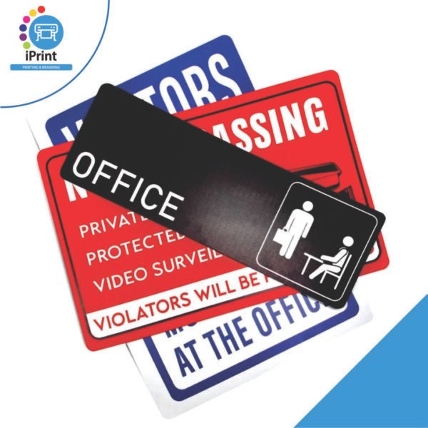 PVC PLASTIC SIGNS