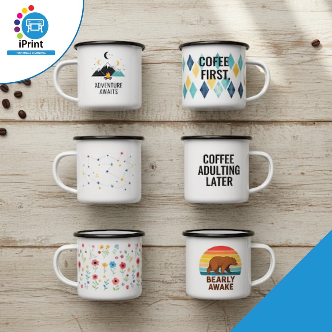 WHITE RUSTIC MUGS (SET OF 6)