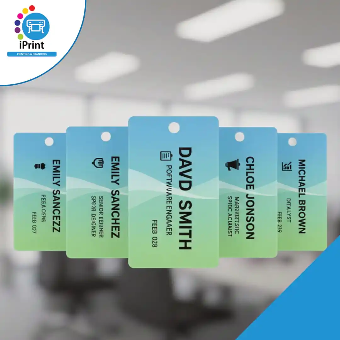 NAME TAGS WITH CIRCLE HOLE