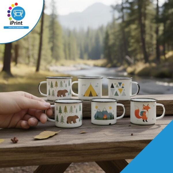 WHITE RUSTIC MUGS (SET OF 6)